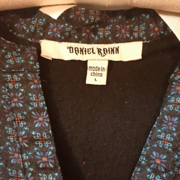 Daniel Rainn Blouse Purple and Blue Size Large - Picture 4 of 5